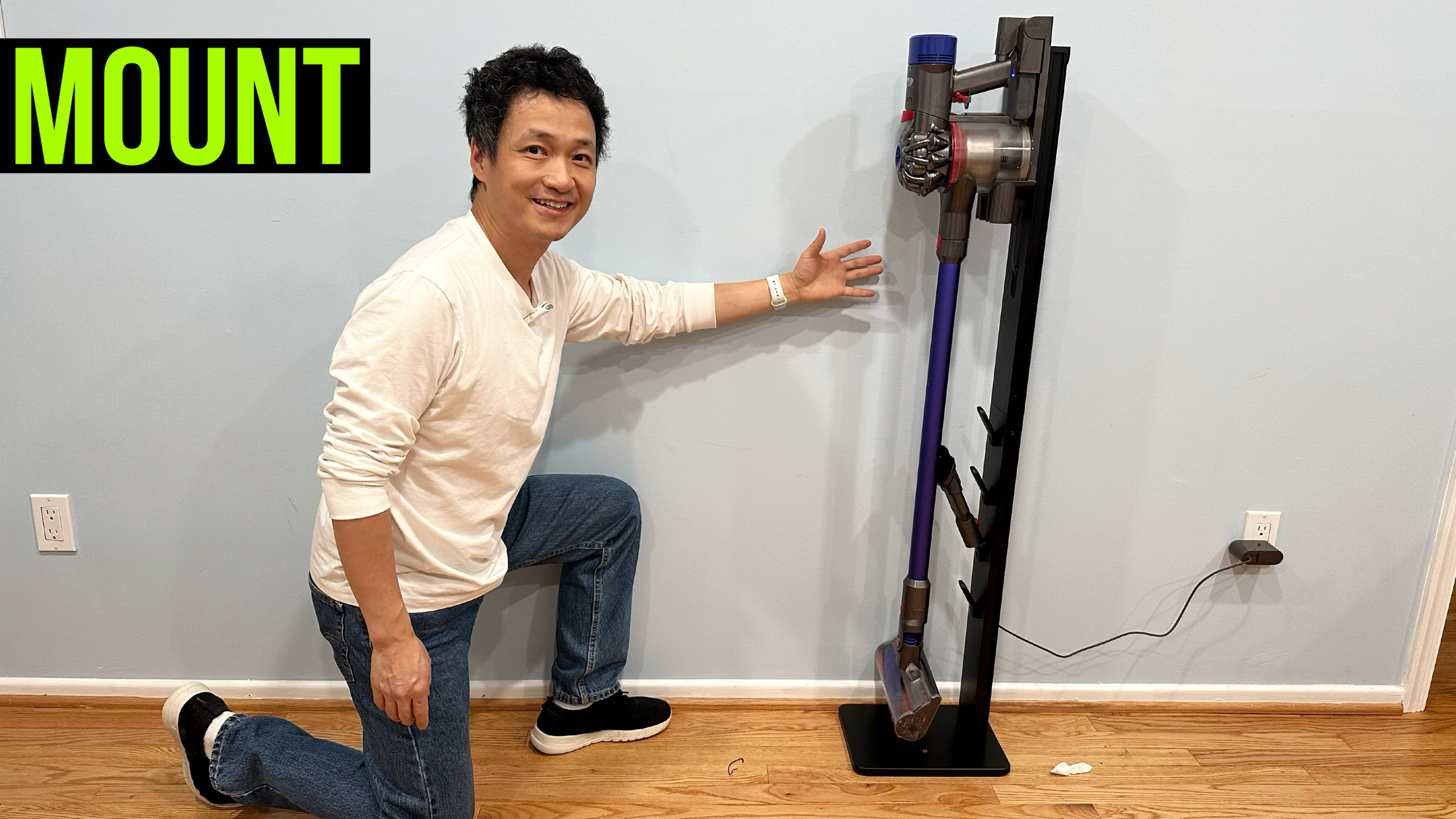 Watch How to install Dyson V8 on Mount Plus vacuum stand on Amazon